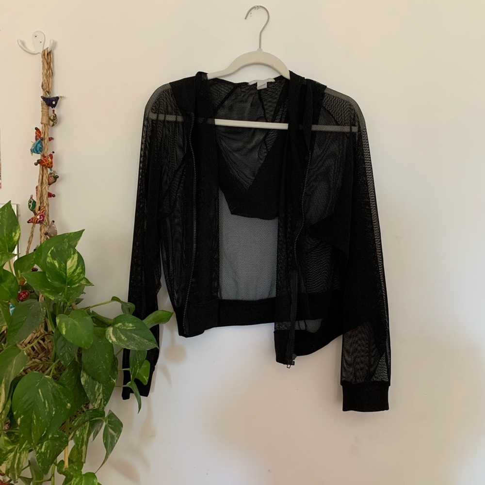 Mesh Cropped Jacket